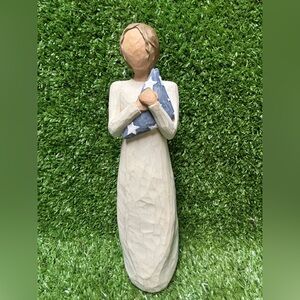 Willow Tree Hero Figurine with Blue Accent